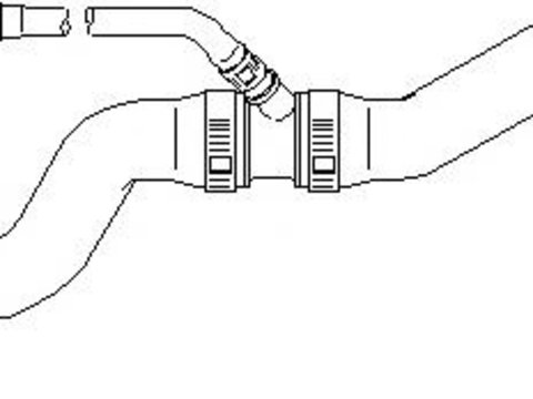 Furtun radiator VW GOLF Mk III (1H1), VW GOLF Mk III Estate (1H5), VW JETTA III (1H2) - TOPRAN 111 804