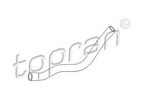 Furtun radiator VW VENTO (1H2) (1991 - 1998) TOPRAN 108 317 piesa NOUA