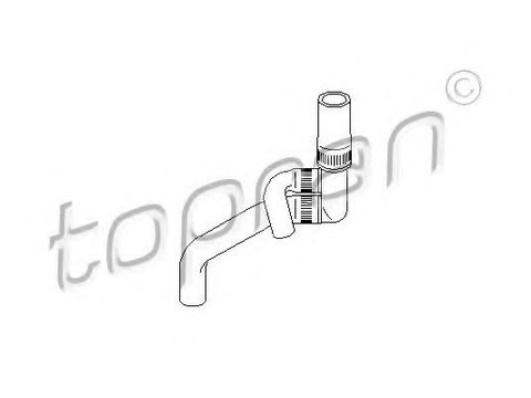 Furtun radiator VW VENTO (1H2) (1991 - 1998) TOPRAN 109 020