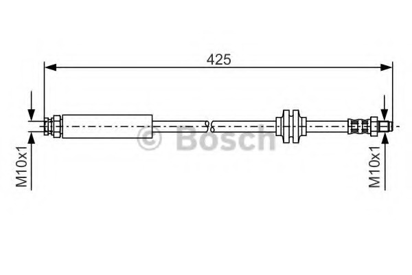 Furtun supracurgere combustibil 1 987 476 451 BOSCH pentru Opel Corsa Fiat Punto Fiat Fiorino CitroEn Nemo Fiat Qubo Peugeot Bipper Fiat Linea Alfa romeo Mito