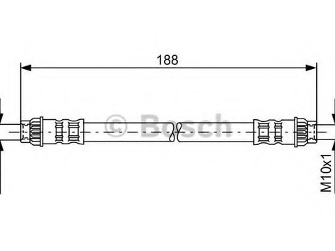 Furtun supracurgere combustibil 1 987 476 917 BOSCH pentru Renault Twingo Renault Clio Renault Wind Renault Symbol Renault Thalia