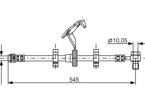 Furtun supracurgere combustibil 1 987 481 078 BOSCH pentru Mercedes-benz M-class