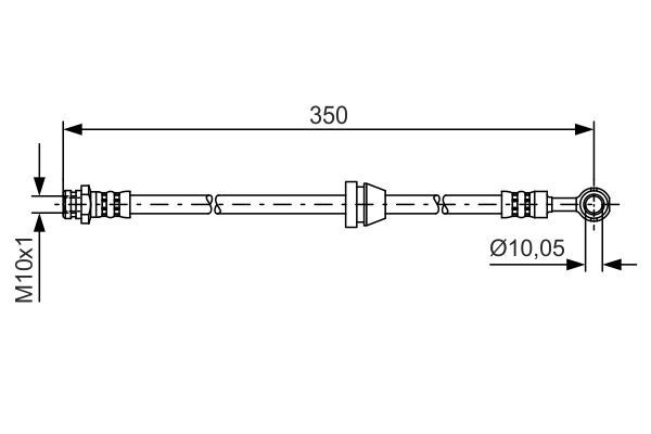 Furtun supracurgere combustibil 1 987 481 388 BOSCH pentru Chevrolet Aveo Daewoo Kalos Chevrolet Kalos