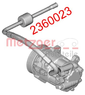 Furtun supracurgere combustibil 2360023 METZGER pentru Peugeot 407 CitroEn C5