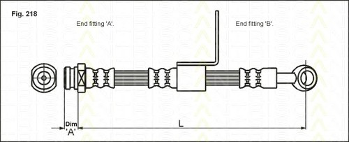 Furtun supracurgere combustibil 8150 43109 TRISCAN pentru Kia Carens Kia Rondo Hyundai Avante Hyundai Elantra