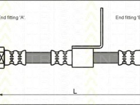 Furtun supracurgere combustibil 8150 43109 TRISCAN pentru Kia Carens Kia Rondo Hyundai Avante Hyundai Elantra