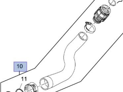 Furtun tur intercooler Opel Insignia B 1.6 d original GM