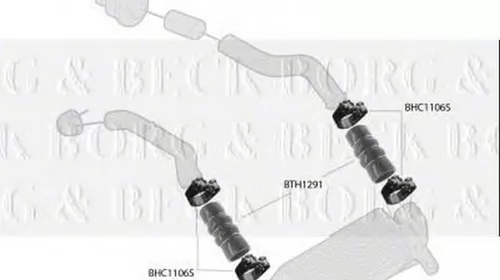 Furtun turbo intercooler FORD FOCUS limuzina DFW BORG & BECK BTH1291 PieseDeTop