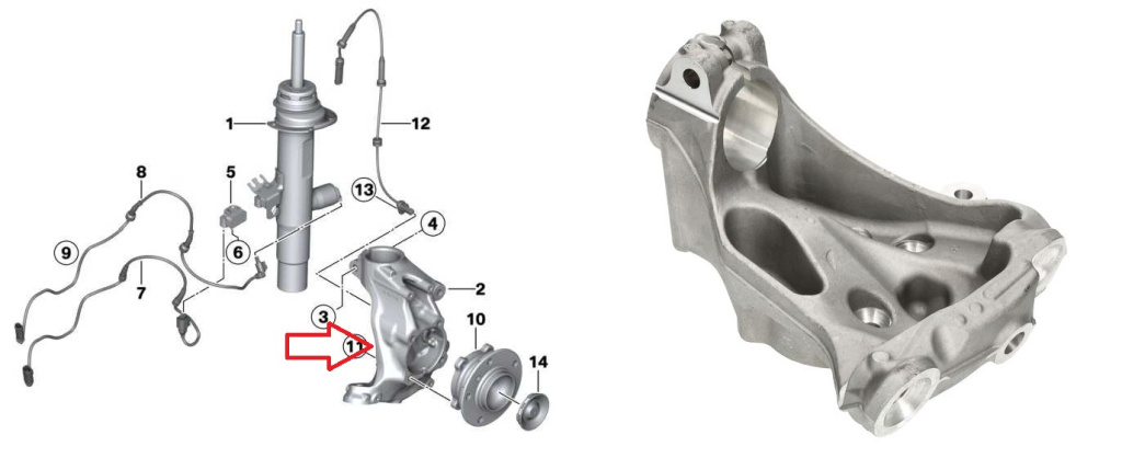 Fuzeta fata BMW F30,F31,F34 F35,F80 .