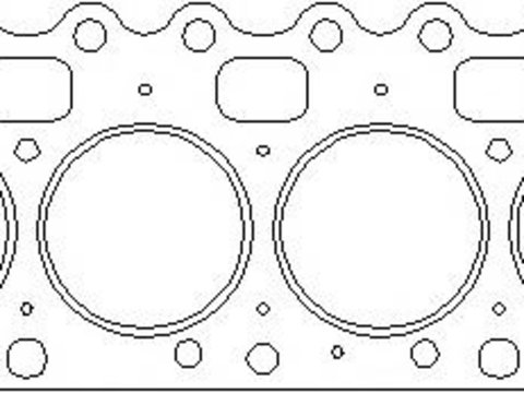 Garnitura, chiulasa FORD ESCORT Mk IV (GAF, AWF, ABFT), FORD ESCORT Mk IV combi (AWF, AVF), FORD ESCORT Mk V (GAL) - TOPRAN 301 654