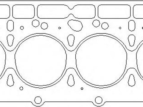 Garnitura, chiulasa FORD TRANSIT bus (T_ _), FORD TRANSIT bus (E_ _), FORD TRANSIT Van (T_ _) - TOPRAN 302 517