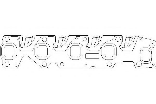 Garnitura, galerie evacuare OPEL AGILA (A) (H00), OPEL MERIVA, OPEL ASTRA H (L48) - TOPRAN 207 598