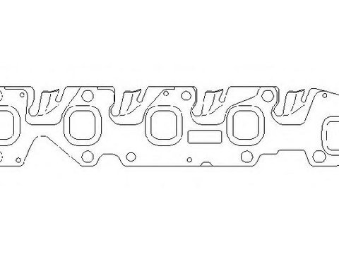 Garnitura, galerie evacuare OPEL AGILA (A) (H00), OPEL MERIVA, OPEL ASTRA H (L48) - TOPRAN 207 598