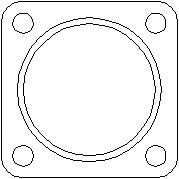 Garnitura, racord evacuare AUDI 90 (8C, B4), AUDI 80 Avant (8C, B4), VW ATLANTIC I (16) - TOPRAN 104 292