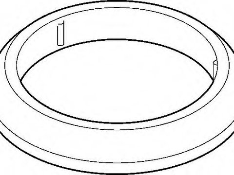 Garnitura, racord evacuare TOYOTA PICNIC (_XM10) (1996 - 2001) ELRING 698.750