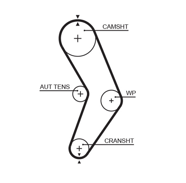 GATES Curea de distributie 5662XS pentru RENAULT LOGAN I combi (KS_) K7M 710 1598cc 87cp 64kW 2007 2008 2009 2010 2011 2012