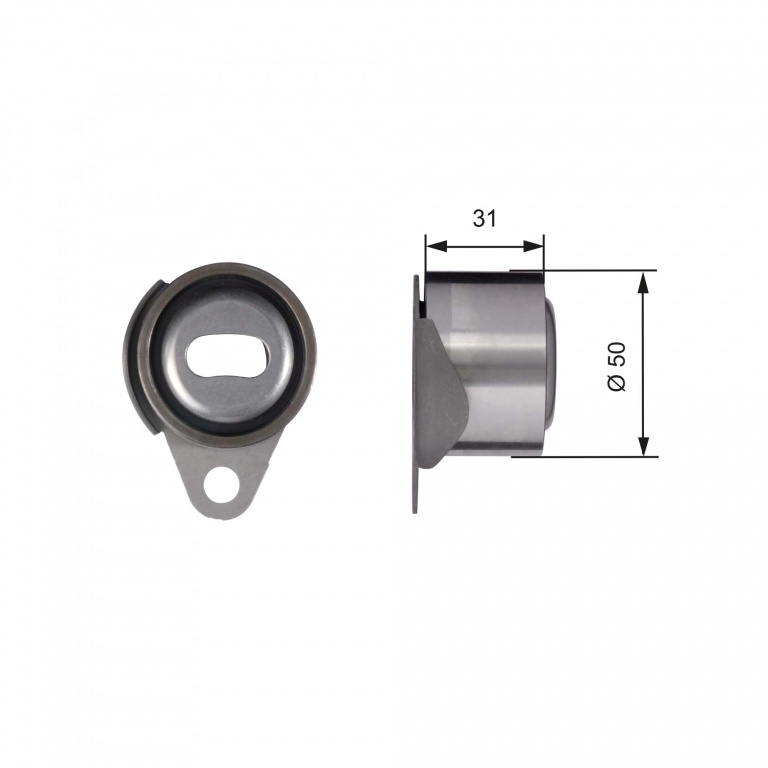 GATES rola intinzator,curea distributie T41157 la DACIA DUSTER 1988 1989 1990 1991 1992 1993