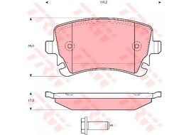 Gdb1516 placute trw spate pt vw,audi