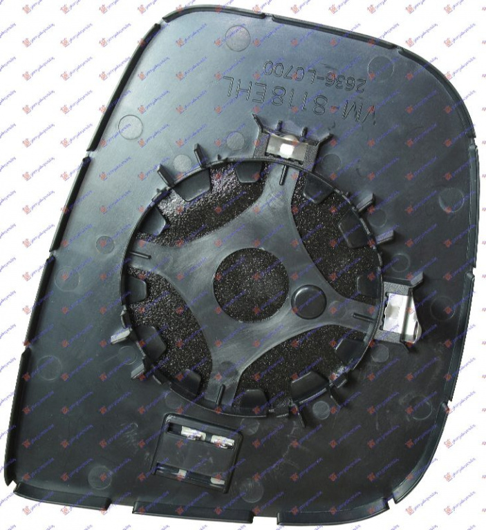 GEAM OGLINDA (CONVEX) 12- - PEUGEOT PARTNER 15-, PEUGEOT, PEUGEOT PARTNER 15-19, 638007604
