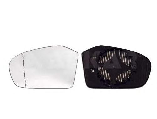 Geam oglinda, sticla oglinda Mercedes Clasa A (W169), Clasa B (W245), Alkar 6413557, parte montare : Dreapta