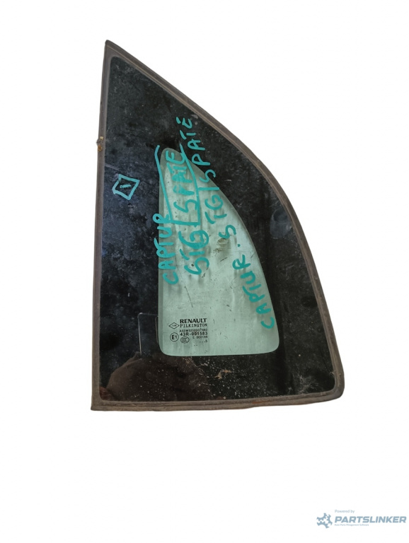 Geam stanga spate RENAULT CAPTUR J5_, H5_ 2013 - >