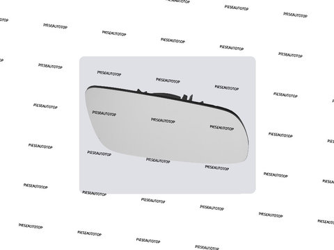 Geam Sticla oglinda dreapta VW Sharan 1995-2010 NOUA 1U1857522H (INCALZITA) MODEL LUNG