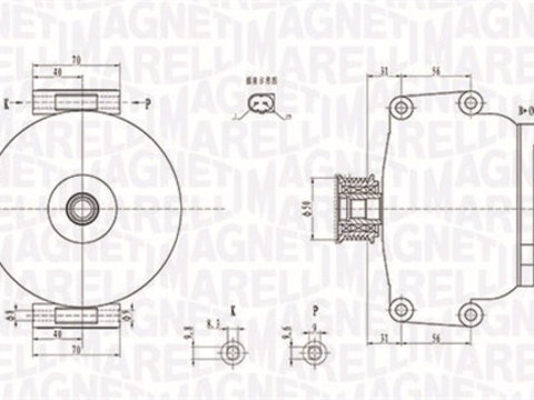 Generator / Alternator (063731846010 MAGNETI MARELLI) MERCEDES-BENZ