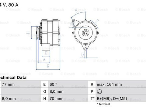 Generator / Alternator (0986034110 BOSCH) BMW