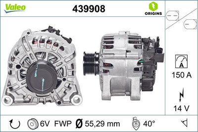Generator Alternator 439908 VALEO pentru Ford Gran