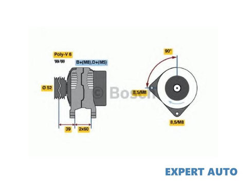 Generator / alternator Alfa Romeo 147 (2001-2010) [937] #2 0124515087