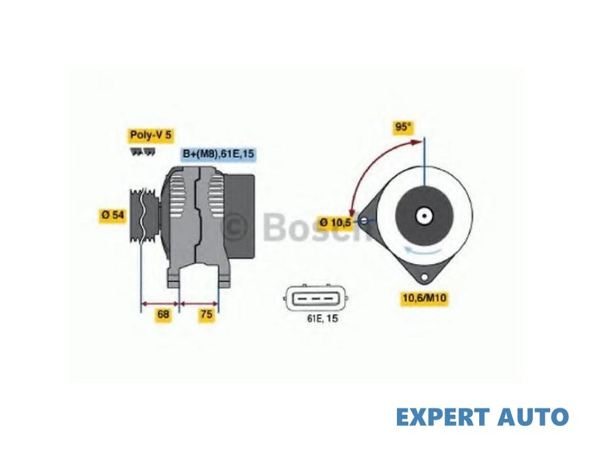 Generator / alternator BMW 5 (E39) 1995-2003 #2 0986045031