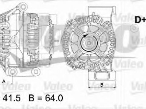 Generator / Alternator FIAT QUBO (225) (2008 - 2020) VALEO 437475