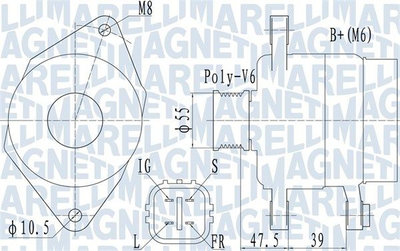 Generator / Alternator MAGNETI MARELLI 06373194201