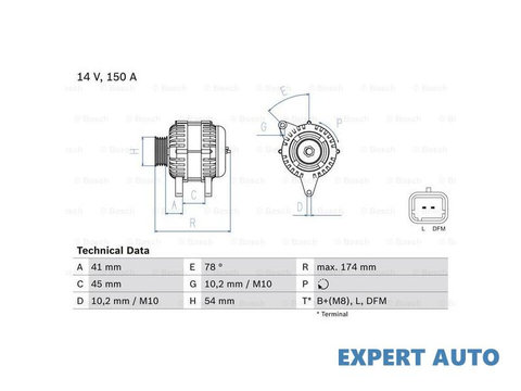 Generator / alternator Mitsubishi OUTLANDER II (CW_W) 2006-2012 #2 112907