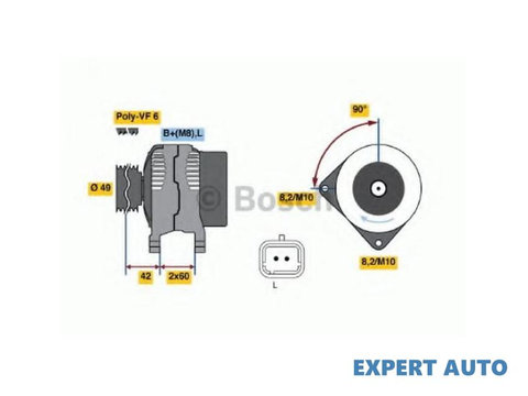 Generator / alternator Mitsubishi SPACE STAR (DG_A) 1998-2004 #2 0986045241