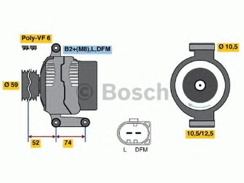 Generator/Alternator NOU - (fara piesa veche la schimb!) PEUGEOT BOXER bus (244, Z_) - Cod intern: W20299364 - LIVRARE DIN STOC in 24 ore!!!