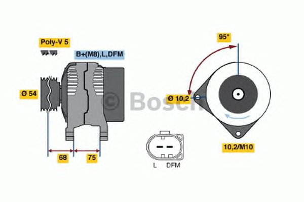 Generator/Alternator NOU - (fara piesa veche la schimb!) LAND ROVER FREELANDER (LN) - Cod intern: W20299501 - LIVRARE DIN STOC in 24 ore!!!