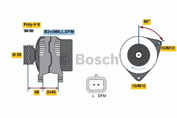 Generator/Alternator NOU - (fara piesa veche la schimb!) PEUGEOT 301 - Cod intern: W20299608 - LIVRARE DIN STOC in 24 ore!!!