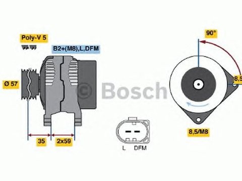 Generator/Alternator NOU - (fara piesa veche la schimb!) SEAT CORDOBA (6K2) - Cod intern: W20299507 - LIVRARE DIN STOC in 24 ore!!!