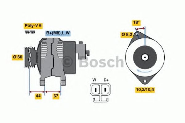 Generator/Alternator NOU - (fara piesa veche la schimb!) OPEL COMBO Tour - Cod intern: W20299438 - LIVRARE DIN STOC in 24 ore!!!