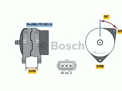 Generator/Alternator NOU - (fara piesa veche la schimb!) FORD TOURNEO CONNECT - Cod intern: W20299695 - LIVRARE DIN STOC in 24 ore!!!