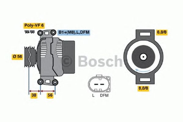 Generator/Alternator NOU - (fara piesa veche la schimb!) AUDI A6 (4A, C4) - Cod intern: W20299361 - LIVRARE DIN STOC in 24 ore!!!