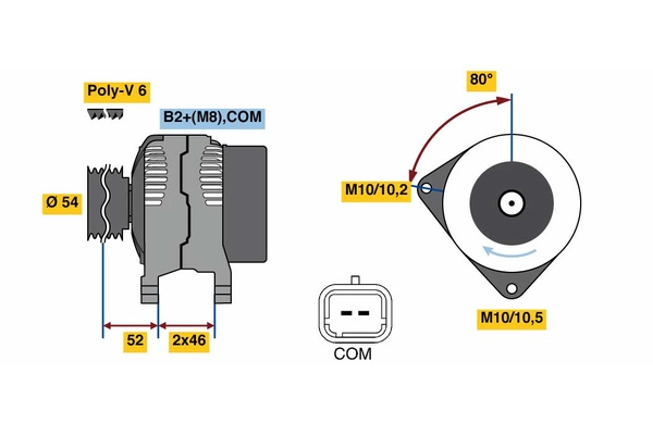 Generator / Alternator pentru CITROEN C4 GRAND PICASSO I (UA_) 2006-2013