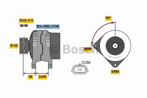 Generator / Alternator RENAULT LAGUNA III (BT0/1) 