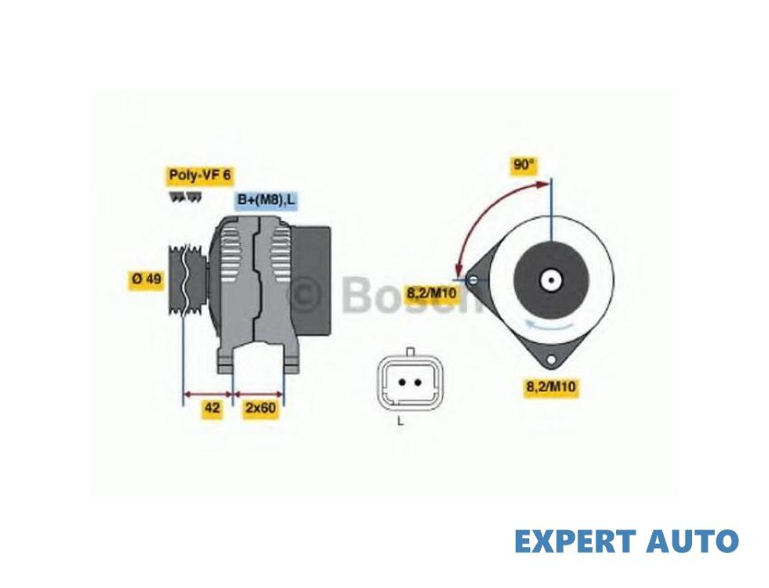 Generator / alternator Renault TRAFIC II platou / sasiu (EL) 2001-2016 #2 0986045241