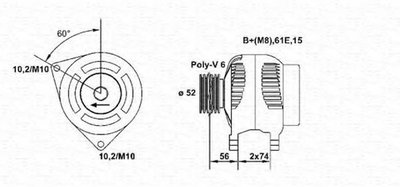 Generator / Alternator SKODA FABIA I (6Y2) (1999 -