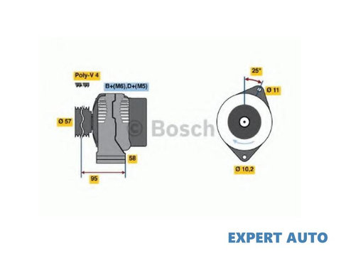 Generator / alternator Smart CABRIO (450) 2000-2004 #2 0002801V003