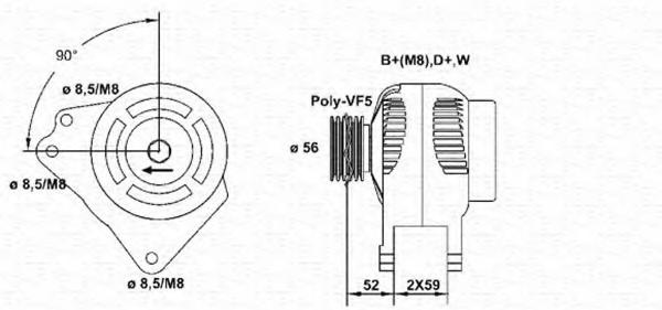 Generator / Alternator VW POLO (6N1), SEAT AROSA (