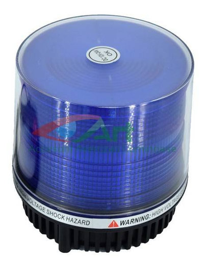 Girofar 12V albastru cu LED-uri functie stroboscop