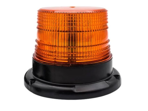 Girofar LED cu magnet - sticla portocalie, 12 V - 24 V